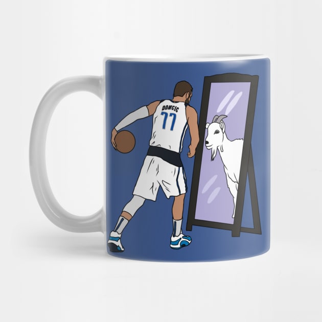 Luka Doncic Mirror GOAT by rattraptees